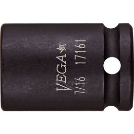 1/4" Square Drive 7/16" 6 Point Standard Length Impact Socket