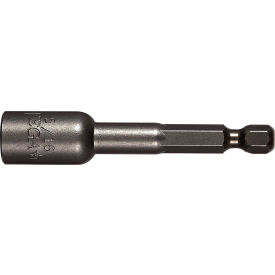 2-9/16" Non Magnetic Nutsetter, 1/4" Hex, S2 Steel, Gunmetal Gray