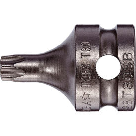 TORX 30 Socket Bit x 1-1/8" - 3/8" Sq. Dr, S2 Steel, Gunmetal Gray