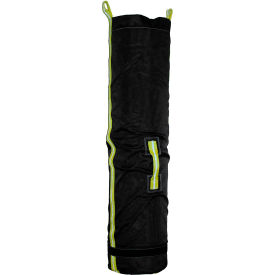 Lifting Tool Bag, Open Top & Removable Bottom, 70 lb. Capacity, 16"L x 16"W x 58"H, Black
