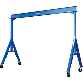 Fixed Height Steel Gantry Crane with Phenolic Casters, 10'W x 10-1/16'H, 6000 lb. Capacity