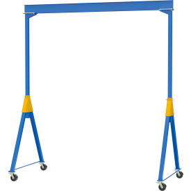 Adj. Height Steel Knock Down Gantry Crane with Total Locking, 15'W x 16-1/16'H, 6000 lb. Cap