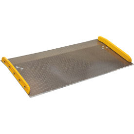 Aluminum Dock Board Steel Curb, 72"W x 36"L, 10000 lb. Capacity
