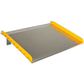 Aluminum Dock Board Steel Curb, 72"W x 60"L, 15000 lb. Capacity