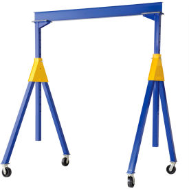 Steel Knock-Down Adjustable Height Gantry Crane, 20'W x 16'H, 2000 lb. Capacity