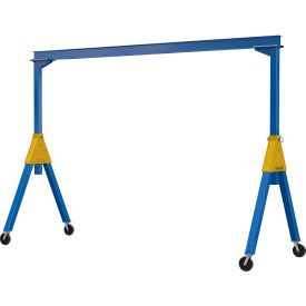 Fixed Steel Knock Down Gantry Crane w/ Glass Filled Nylon Casters, 15'W x 10'H, 2000 lb. Cap