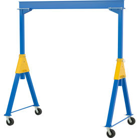 Fixed Steel Knock Down Gantry Crane with Phenolic Casters, 10'W x 10-1/16'H, 6000 lb. Cap