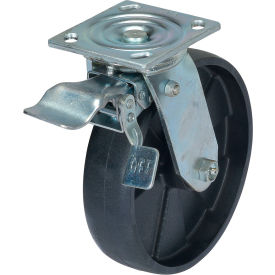 Total Locking Swivel Casters For Steel Gantry Cranes, 8" Dia., 2000/4000 lb. Cap., Pack of 4