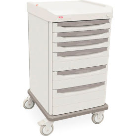 Dressing Cart with 6 Drawer, 22-3/4"L x 24-7/8"W x 41-3/4"H, Taupe