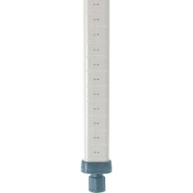 Stationary Shelving Post, Polymer, 34-3/16"H, Taupe