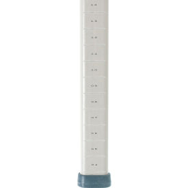 Mobile Shelving Post, Polymer, 85-3/16"H, Taupe