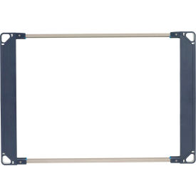 Storage Level Frame, Polymer, 36"W x 2-5/16"H, Taupe/Blue