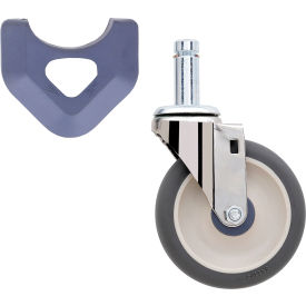 Polyurethane Swivel Stem Caster, 2-3/8"W x 5" Dia., 300 lb. Capacity