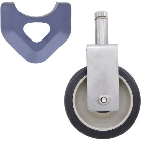 Polyurethane Cart Washable Rigid Stem Caster, 5" Dia., 300 lb. Capacity