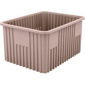 Polypropylene Tote, 22-1/2"L x 17-1/2"W x 12"H, Natural Gray