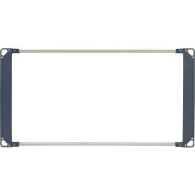 Storage Level Frame, Polymer, 48"W x 2-5/16"H, Taupe/Blue