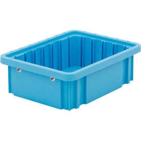 Static Dissipative Polypropylene Tote, 10-7/8"L x 8-1/4"W x 3-1/2"H, Blue