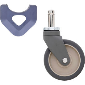 Polyurethane Swivel Stem Caster, 2-3/4"W x 5" Dia., 300 lb. Capacity