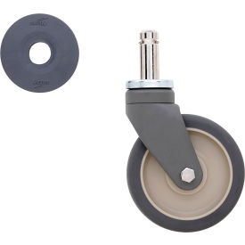 Polyurethane Rigid Stem Caster, 5" Dia., 300 lb. Capacity