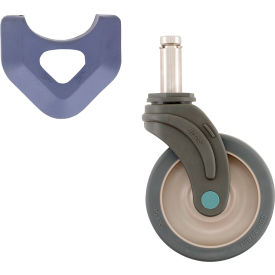 Total-Guard Swivel Stem Caster, 5" Dia., 250 lb. Capacity