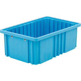 Static Dissipative Polypropylene Tote, 16-1/2"L x 10-7/8"W x 6"H, Blue