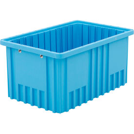 Static Dissipative Polypropylene Tote, 16-1/2"L x 10-7/8"W x 8"H, Blue