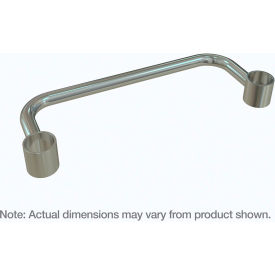 MetroMax Industrial Plastic Shelving Racks, Extended Handle for 24" Shelf Depth, Silver