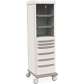 Mobile Supply Cabinet, 22-3/4"W x 24-7/8"D x 78-5/16"H, 283 lb.