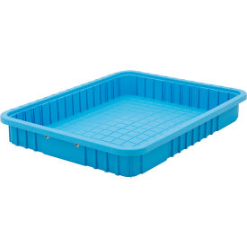 Static Dissipative Polypropylene Tote, 22-1/2"L x 17-1/2"W x 3"H, Blue