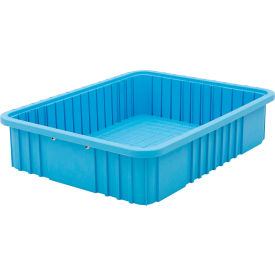 Static Dissipative Polypropylene Tote, 22-1/2"L x 17-1/2"W x 5"H, Blue