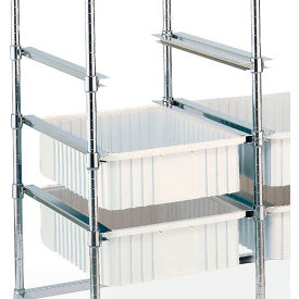 Combination Single Slide For Tote Racks, 24"L x 7/8"W x 1-1/2"H, Steel