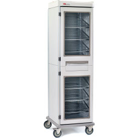 XD Extra Deep Mobile Supply Cabinet, Clear Doors, Non-Lock, 22-11/16"W x 28"D x 78"H