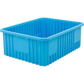 Static Dissipative Polypropylene Tote, 22-1/2"L x 17-1/2"W x 8"H, Blue