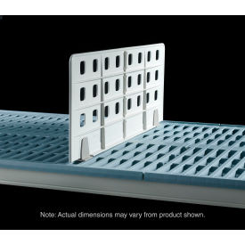 Light Duty Shelf Divider For Industrial Wire & Grid Shelving, 16-1/2"D x 8-1/2"H, Taupe