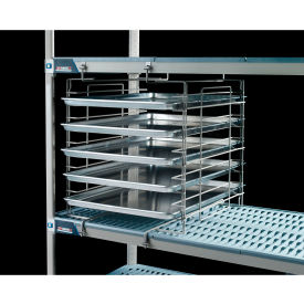Adjustable Slide System For Industrial Shelving, 4-13/16"D x 23-3/8"H, Taupe