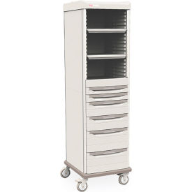 Mobile Supply Cabinet, 22-3/4"W x 24-7/8"D x 78-5/16"H, 239 lb.