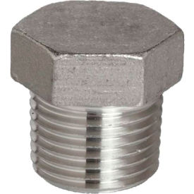 3" 316 Stainless Steel Hex Head Cored Plug, Class 150