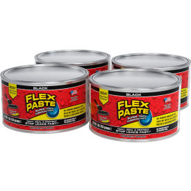 Flex Paste Super Thick Rubberized Paste, 1 lb. Jar, White, Pack of 4