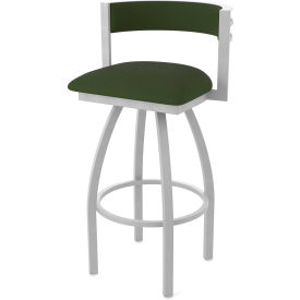 Artemis 30" Swivel Bar Stool, Canter Pine Seat, Anodized Nickel Finish