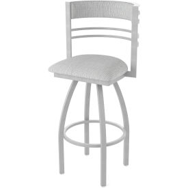 30" Swivel Bar Stool, Graph Alpine Seat, Anodized Nickel Finish