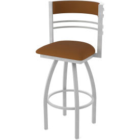 Hunter 30" Swivel Bar Stool, Canter Thatch Seat, Anodized Nickel Finish