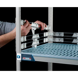 Stackable Shelf Ledge Back For Industrial Plastic Shelving, 17-1/2"W x 3-7/8"H