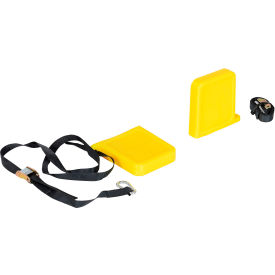 Thin Polyurethane Fork Tip Protector, 1/2"W x 5-5/8"L, Yellow