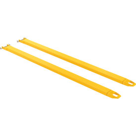 Steel Pin Style Fork Extensions 4"W x 120"L, 4000 lb. Capacity, Yellow