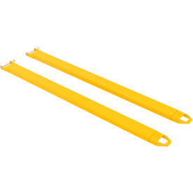 Steel Pin Style Fork Extensions 6"W x 96"L, 4000 lb. Capacity, Yellow