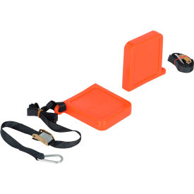 Thin Polyurethane Fork Tip Protector, 1/2"W x 5-5/8"L, Fork Pocket, Orange