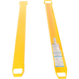 Steel Fork Extensions 4"W x 84"L, 4000 lb. Capacity, Yellow
