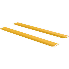 Steel High Strength Fork Extensions, 5"W x 96"L, 4000 lb. Capacity, Yellow