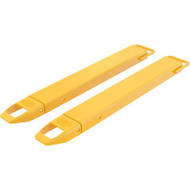 Steel Fork Extensions, 4"W x 42"L, 4000 lb. Capacity, Yellow