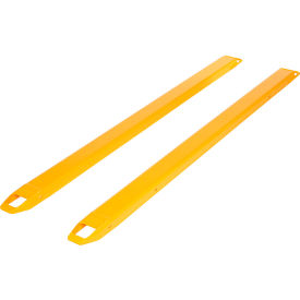 Steel Fork Extensions 4"W x 90"L, 4000 lb. Capacity, Yellow